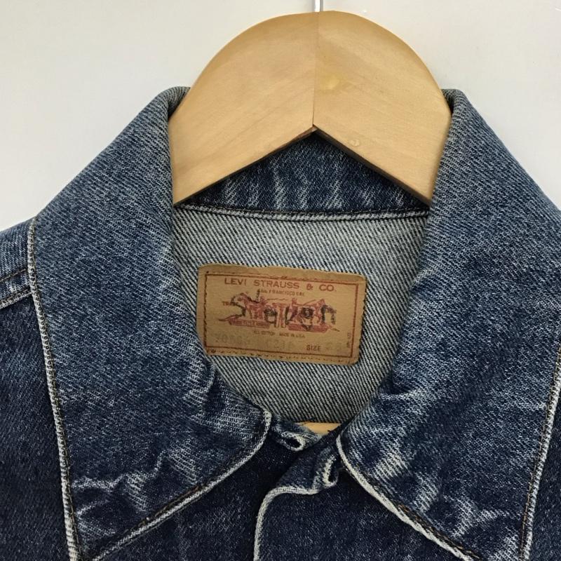 リーバイストラウスアンドコー Levi Strauss & co. ジャケット、上着 ジャケット、ブレザー 70506 80s USA製 デニムジャケット 36 無地 インディゴ / インディゴ /  メンズ USED 古着 中古 10140724