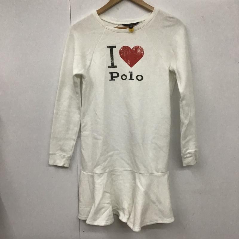 ポロラルフローレン POLO RALPH LAUREN ワンピース ミニスカート XL プリント 白 / ホワイト /  レディース USED 古着 中古 10106124