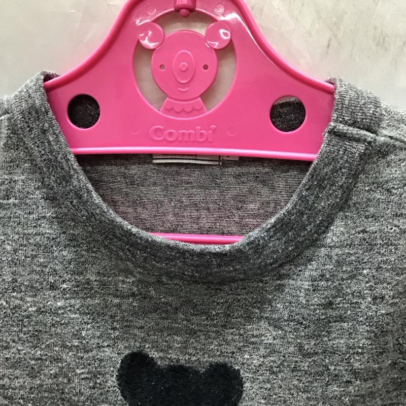 ダブルB Double B Tシャツ 半袖 110cm キッズ クマ 110cm 刺繍 灰 / グレー /  ボーイズ USED 古着 中古 10116908