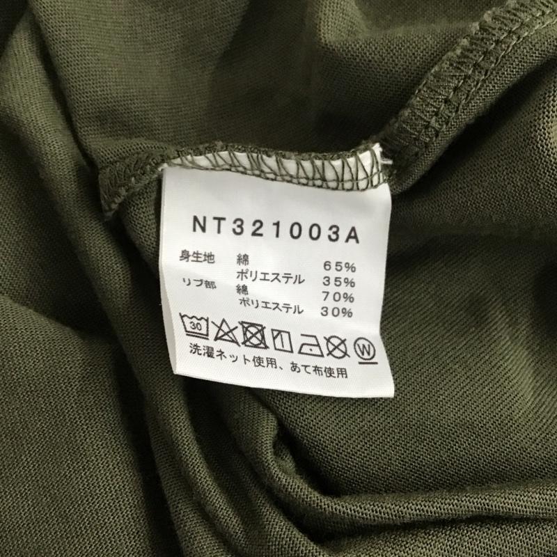 ザノースフェイス THE NORTH FACE Tシャツ 半袖 nt321003a S/SSimpleLogoPocketTee 半袖カットソー クルーネックカットソー XL ロゴ、文字 カーキ / カーキ /  メンズ USED 古着 中古 10136186