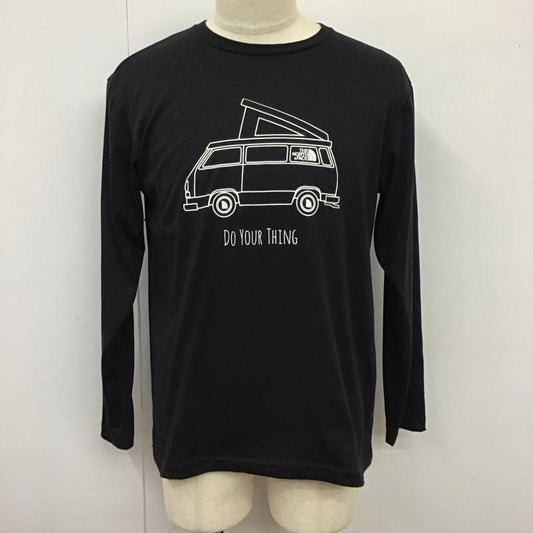 ザノースフェイス THE NORTH FACE Tシャツ 長袖 NT81632 アウトドア ロンT L プリント 黒 / ブラック /  メンズ USED 古着 中古 10115602