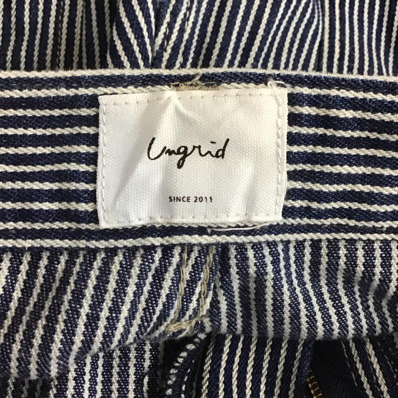 アングリッド Ungrid パンツ デニム、ジーンズ 112342415101-01 カーゴルーズデニム タグ付き M ストライプ インディゴ / インディゴ / X 白 / ホワイト /  レディース USED 古着 中古 10107361