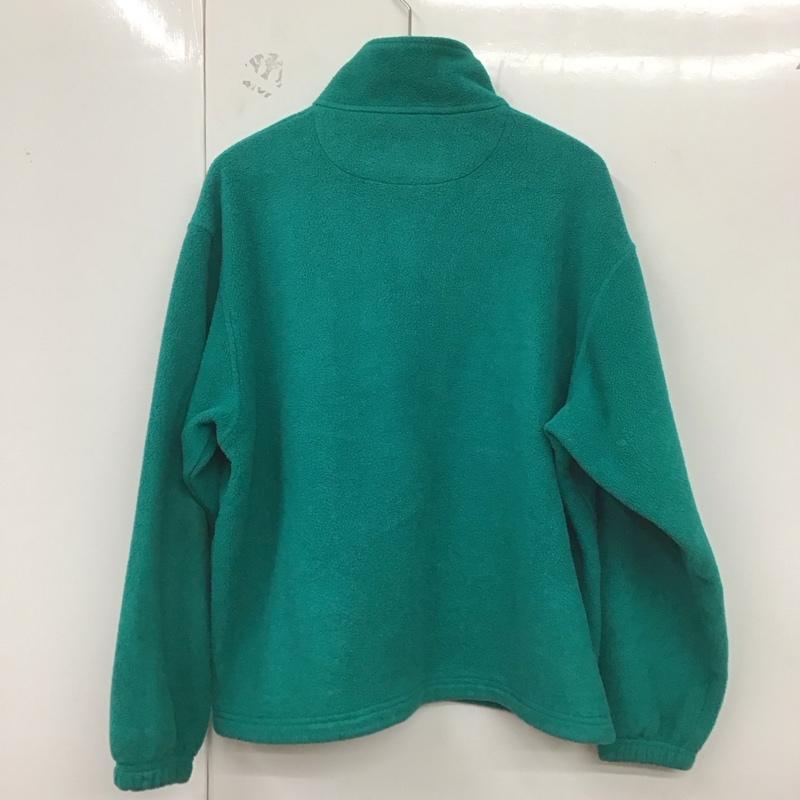 ランズエンド LANDS END ジャケット、上着 ジャケット、ブレザー ジップアップジャケット フリースジャケット アウター M 無地 緑 / グリーン /  メンズ USED 古着 中古 10129061