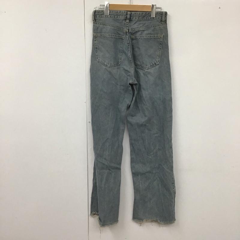 ザラ ZARA パンツ デニム、ジーンズ デニムパンツ ワイドパンツ カジュアルパンツ 38 無地 インディゴ / インディゴ /  レディース USED 古着 中古 10128932