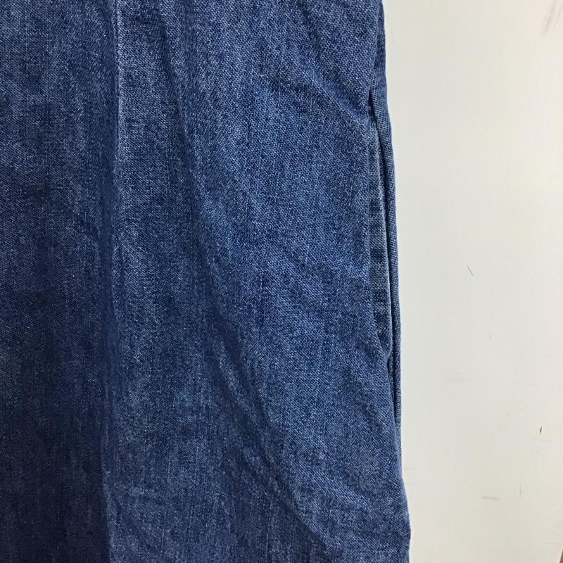 エルエルビーン L.L.Bean ワンピース ロングスカート ノースリーブ デニム フロントボタン 無地 青 / ブルー /  レディース USED 古着 中古 10146514