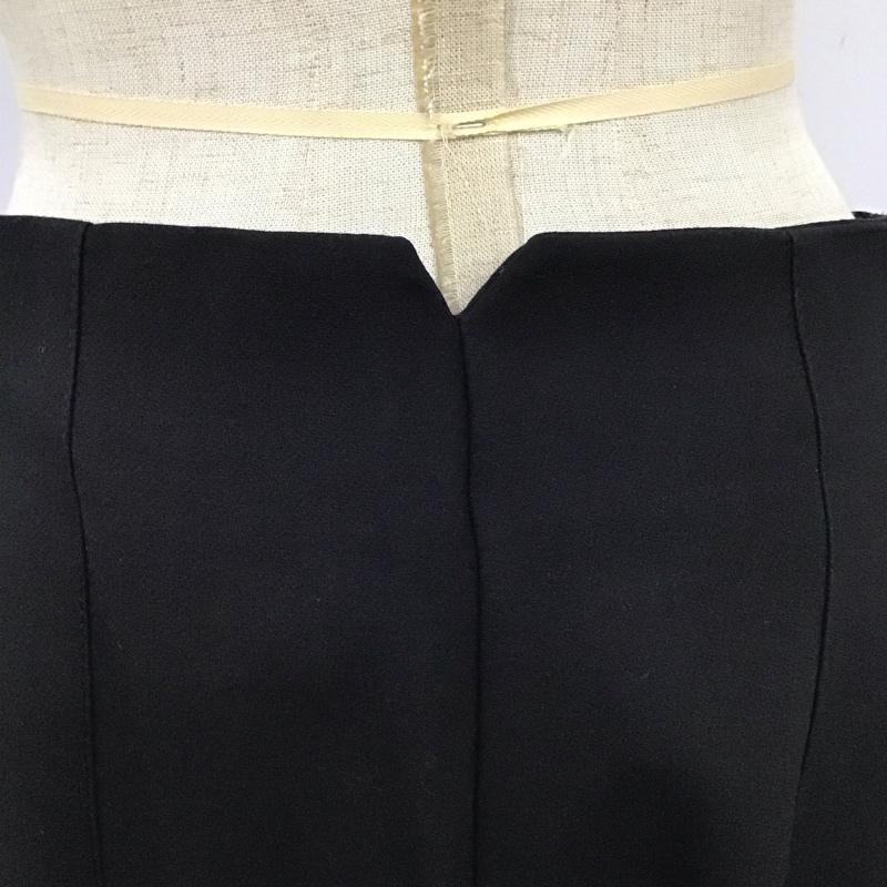 ザラ ZARA パンツ スラックス スラックス ワイドパンツ センタータックパンツ M 無地 黒 / ブラック /  レディース USED 古着 中古 10118520