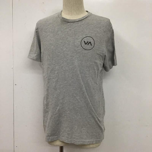 ルーカ RVCA Tシャツ 半袖 半袖カットソー プリントTシャツ クルーネックカットソー M ロゴ、文字 灰 / グレー /  メンズ USED 古着 中古 10106963