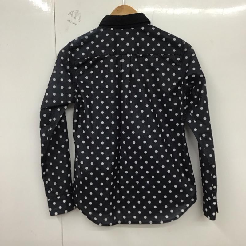 コムデギャルソン COMME des GARCONS シャツ、ブラウス 長袖 ドット 水玉 XS ドット 紺 / ネイビー /  レディース USED 古着 中古 10129288