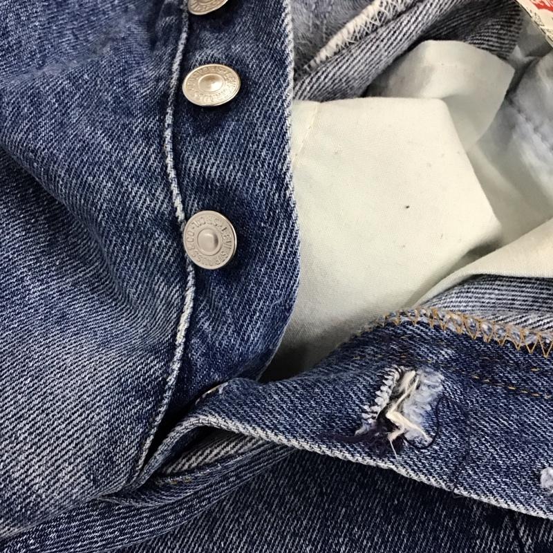 リーバイストラウスアンドコー Levi Strauss & co. パンツ デニム、ジーンズ デニムパンツ ストレートパンツ ワイドパンツ カジュアルパンツ 34インチ 無地 インディゴ / インディゴ /  メンズ USED 古着 中古 10119547