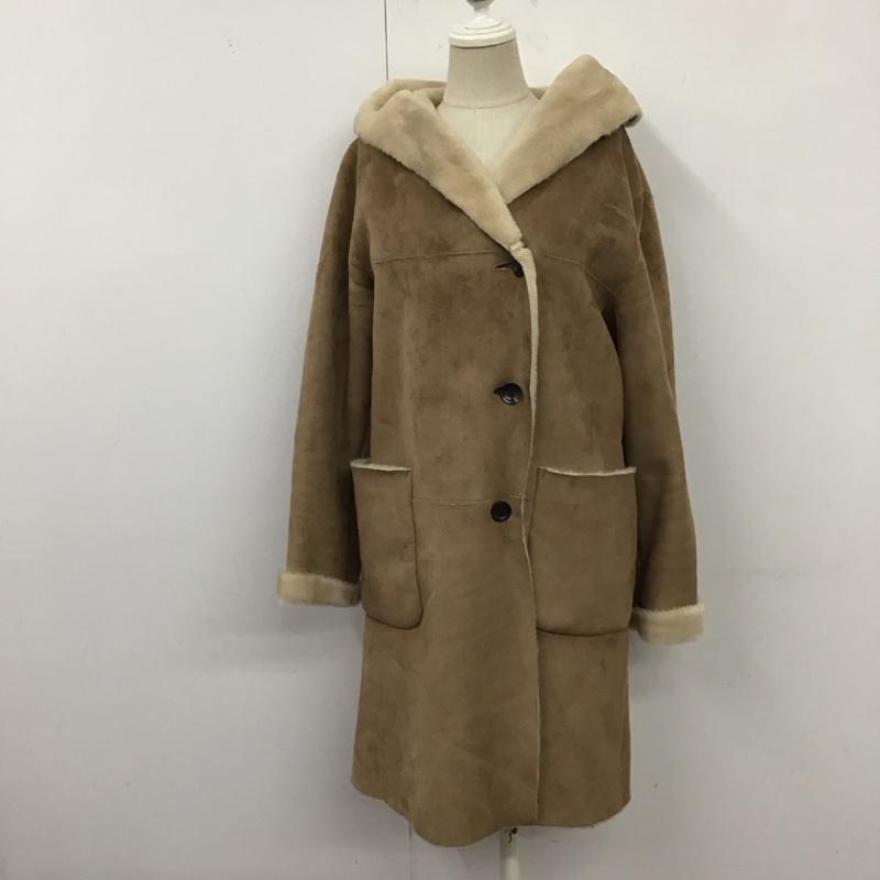 ロペ ROPE  コート コート一般 ロングコート フード付きジャケット アウター 36 無地 茶 / ブラウン /  レディース USED 古着 中古 10126087