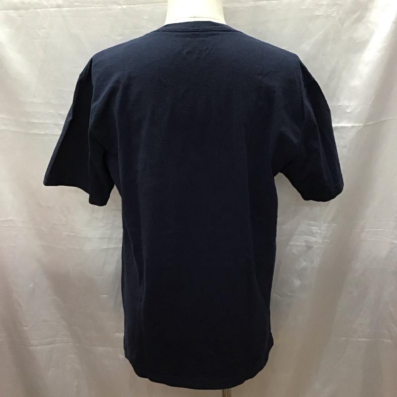 カーハート Carhartt Tシャツ 半袖 半袖カットソー プリントTシャツ クルーネックカットソー S ロゴ、文字 紺 / ネイビー /  メンズ USED 古着 中古 10116251