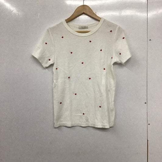 フリークスストア FREAK S STORE Tシャツ 半袖 241-32106 ミニハート刺繍Tシャツ クルーネック FREE 総柄 白 / ホワイト /  レディース USED 古着 中古 10133723