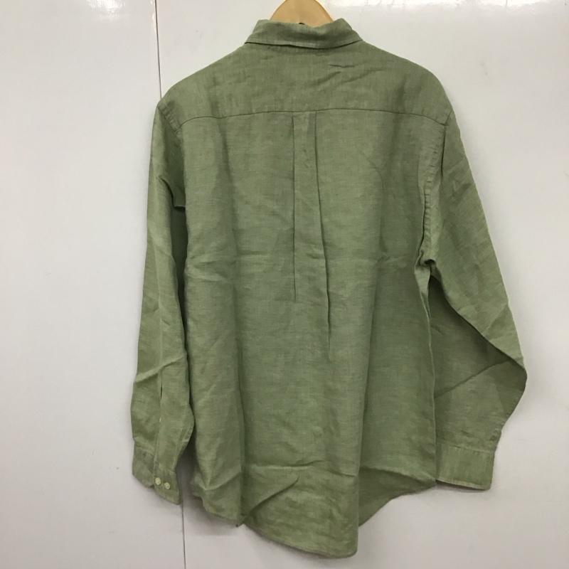 ブルックスブラザーズ BROOKS BROTHERS シャツ、ブラウス 長袖 ボタンダウンシャツ M 無地 カーキ / カーキ /  メンズ USED 古着 中古 10131426