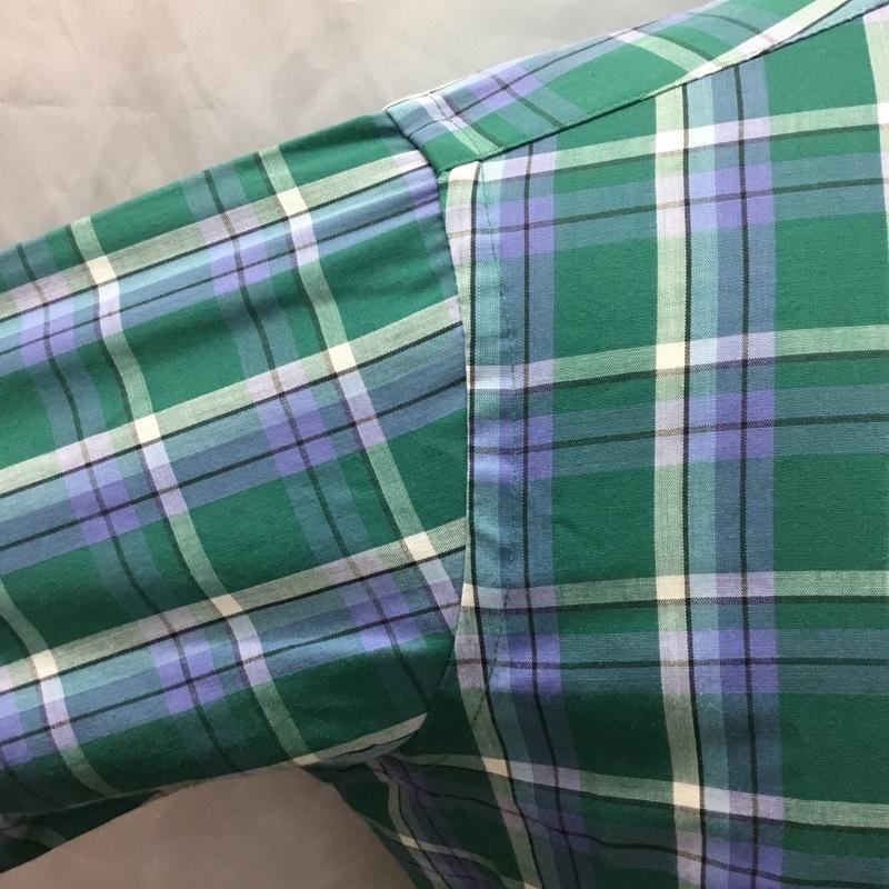 モンゴメリー MONTGOMERY シャツ、ブラウス 半袖 ボタンダウン S チェック マルチカラー / マルチカラー /  メンズ USED 古着 中古 10115517