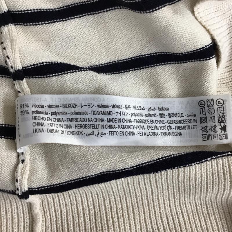 ザラ ZARA ワンピース ロングスカート 半袖ロングワンピース ボーダーワンピース M ボーダー柄 ベージュ / ベージュ /  レディース USED 古着 中古 10117939