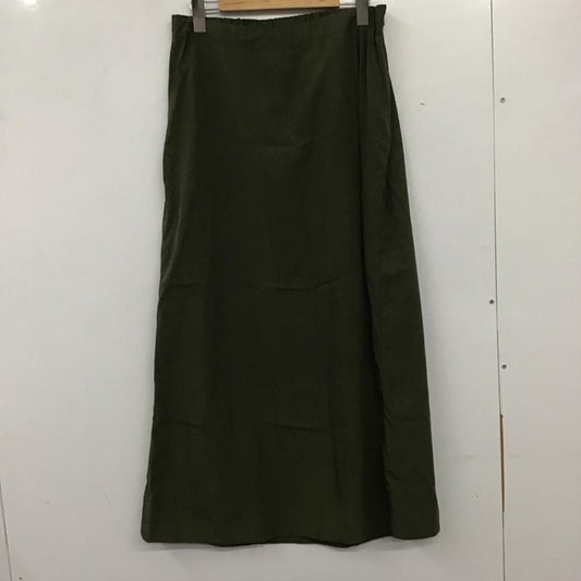 ギャップ GAP スカート ロングスカート M 無地 カーキ / カーキ /  レディース USED 古着 中古 10134226