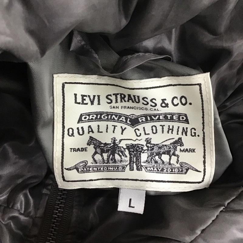 リーバイストラウスアンドコー Levi Strauss & co. ジャケット、上着 ジャンパー、ブルゾン ジップアップダウンジャケット アウター スタンドカラー L 無地 灰 / グレー /  メンズ USED 古着 中古 10113767