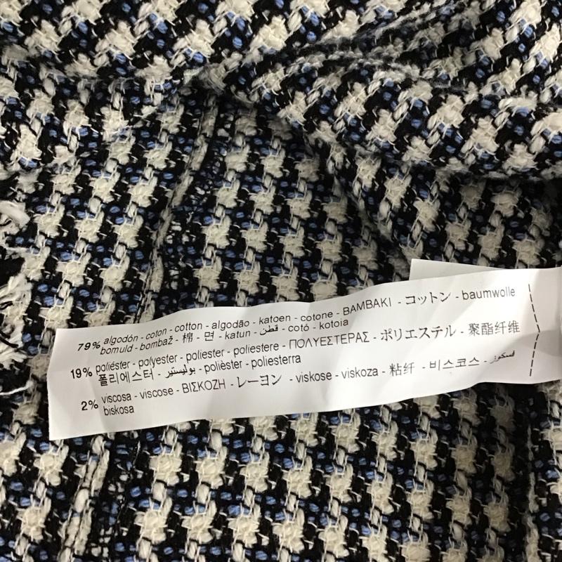 ザラ ZARA ワンピース ミニスカート 2320 170 044 L チェック 白 / ホワイト / X 黒 / ブラック / X 水色 / ライトブルー /  レディース USED 古着 中古 10106705