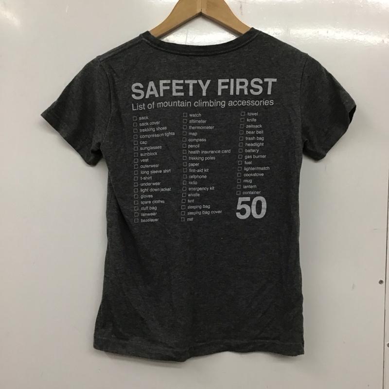 ザノースフェイス THE NORTH FACE Tシャツ 半袖 NT31450I 石井スポーツグループ50th Anniversary コラボレーションTシャツ M プリント X ロゴ、文字 灰 / グレー /  レディース USED 古着 中古 10139345