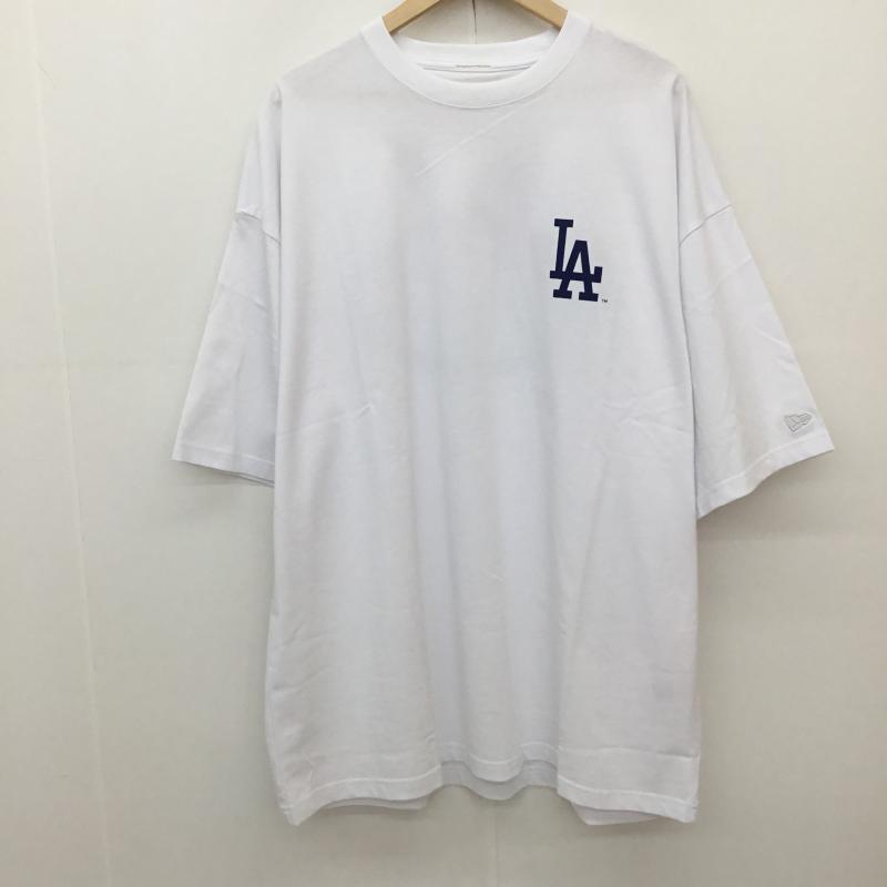 ニューエラ NEW ERA Tシャツ 半袖 中津川吾郎コラボ　MLB XXL ロゴ、文字 白 / ホワイト /  メンズ USED 古着 中古 10150954
