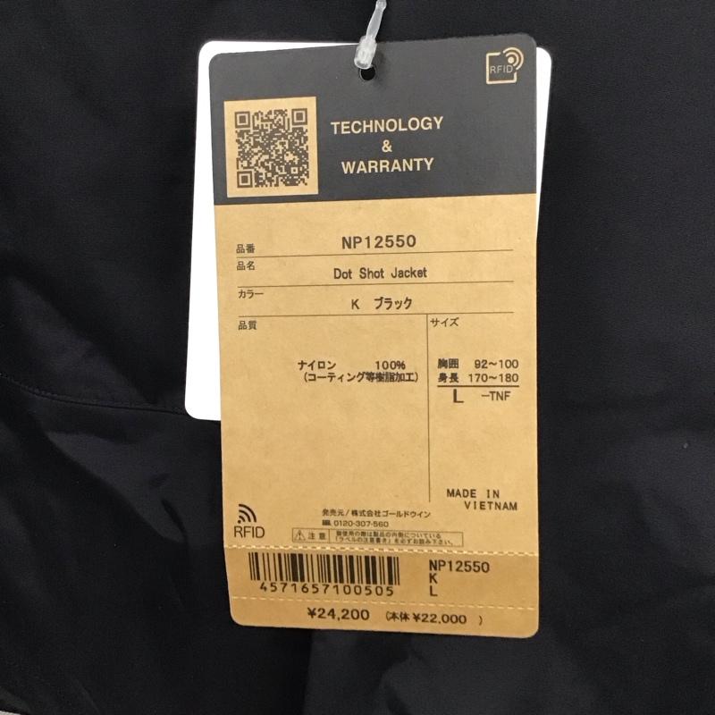 ザノースフェイス THE NORTH FACE ジャケット、上着 ジャケット、ブレザー np12550 ドットショットジャケット ジップアップジャケット アウター L ロゴ、文字 黒 / ブラック /  メンズ USED 古着 中古 10131379