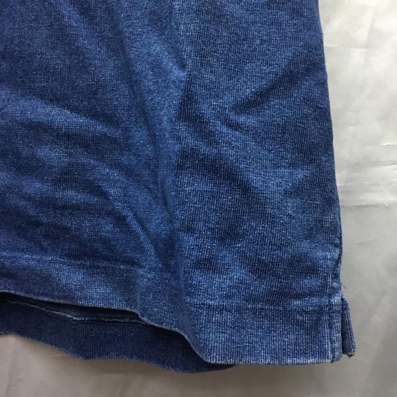 ギャップ GAP Tシャツ 半袖 クルーネック 胸ポケット M 無地 インディゴ / インディゴ /  メンズ USED 古着 中古 10119338