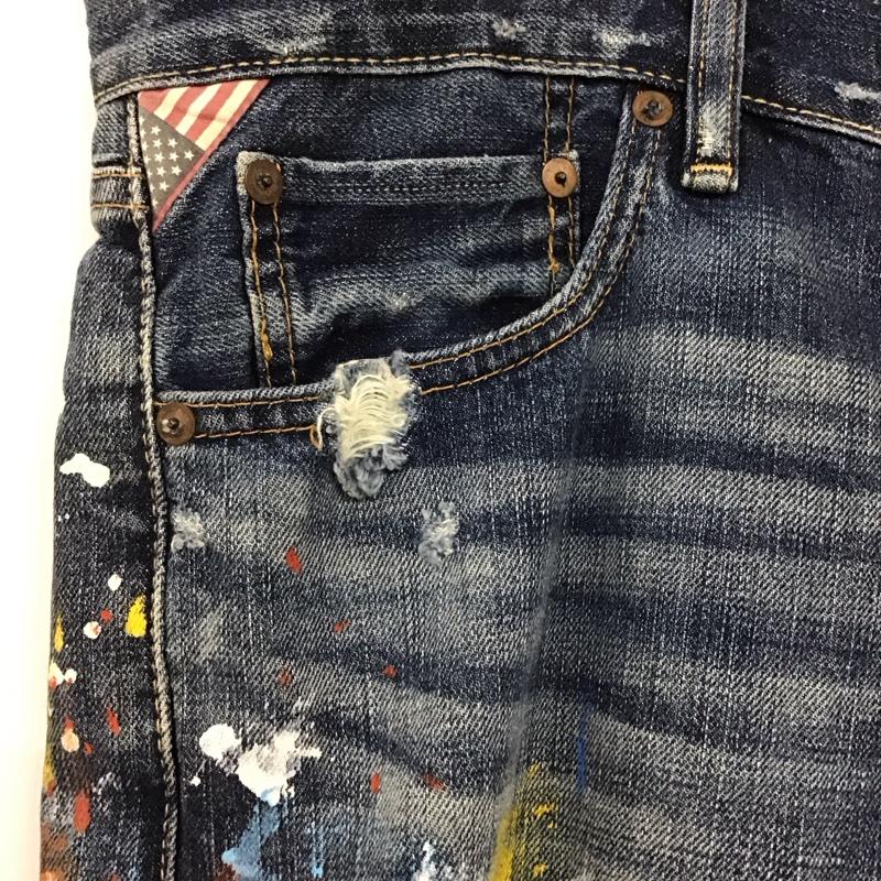 ラルフローレンデニム&サプライ RalphLauren Denim&Supply パンツ デニム、ジーンズ デニムパンツ ハーフパンツ ショートパンツ 34 プリント インディゴ / インディゴ /  メンズ USED 古着 中古 10117840