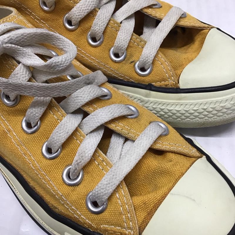 コンバース CONVERSE スニーカー スニーカー 23.5cm 6X 05 11 02 1R449 ローカット 23.5cm 23.5cm ロゴ、文字 黄 / イエロー / X オフホワイト / オフホワイト /  レディース USED 古着 中古 10118777