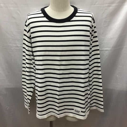 ギルティーパーティーズ GUILTYPARTIES カットソー 長袖 長袖カットソー クルーネックカットソー ロングスリーブカットソー ボーダーTシャツ L ボーダー柄 白 / ホワイト / X 黒 / ブラック /  メンズ USED 古着 中古 10118652