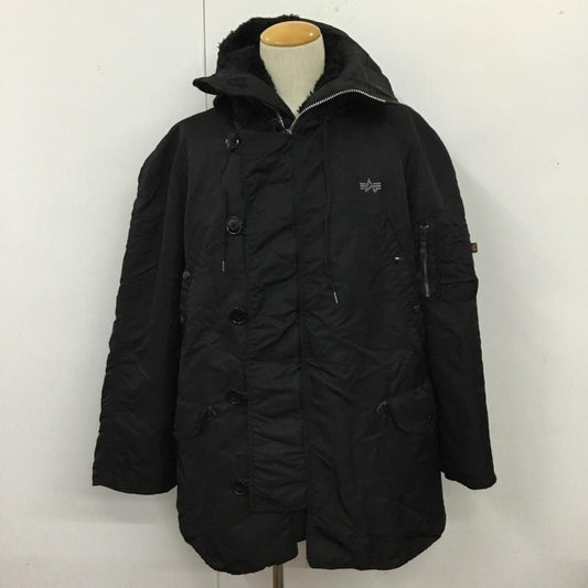 アルファインダストリー Alpha Industries ジャケット、上着 ジャンパー、ブルゾン ジップアップジャケット ジャンパー ジャケット カジュアルジャケット アウター M 無地 黒 / ブラック /  メンズ USED 古着 中古 10109979