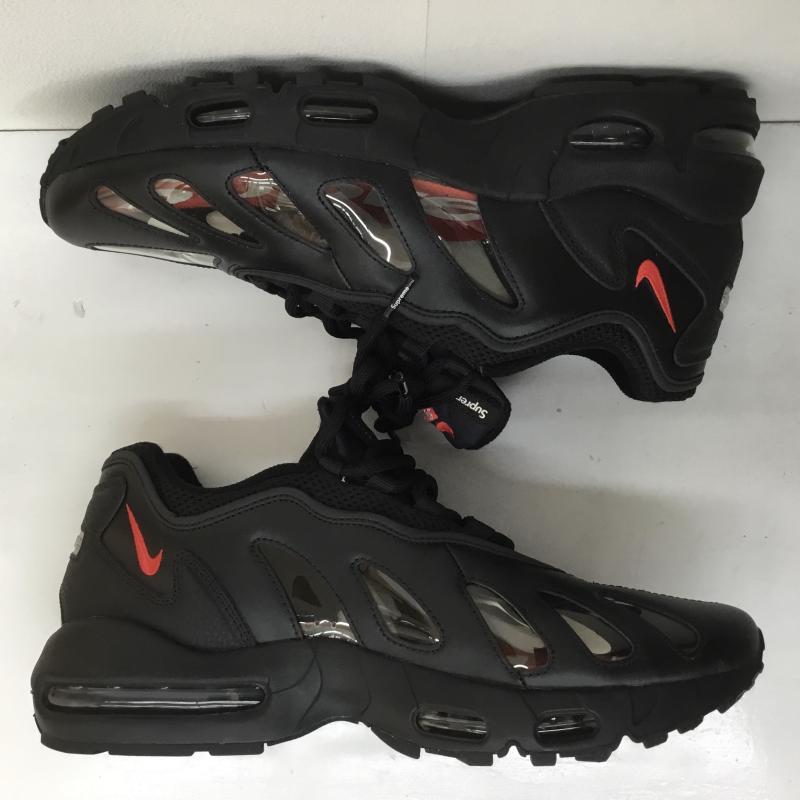 ナイキ NIKE スニーカー スニーカー SUPREME シュプリーム AIR MAX 96 エアマックス 96 CV7652-002 28.5cm ロゴ、文字 黒 / ブラック /  メンズ USED 古着 中古 10105898
