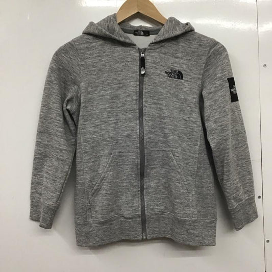 ザノースフェイス THE NORTH FACE パーカー 長袖 ntj12116 リアビューフルジップフーディ ジップアップパーカー 140cm ロゴ、文字 灰 / グレー /  ボーイズ USED 古着 中古 10145500