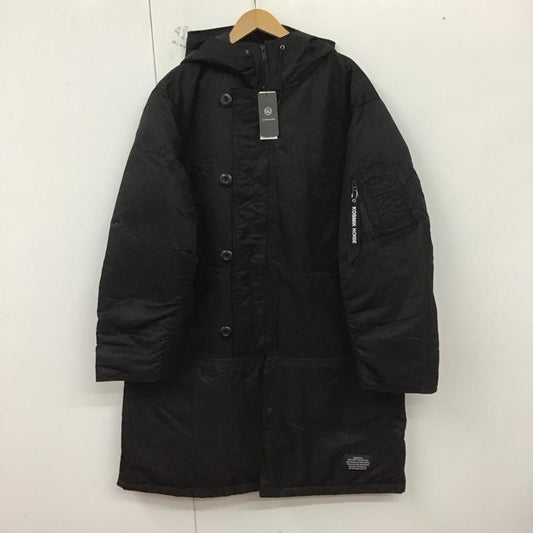 ジーユー GU ジャケット、上着 ジャンパー、ブルゾン 311-352699 ロングコート ジップアップジャケット ナイロンジャケット アンダーカバー L 無地 黒 / ブラック /  メンズ USED 古着 中古 10129566