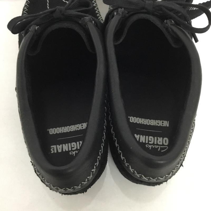 クラークス Clarks ブーツ ショートブーツ NEIGHBORHOOD ワラビー UK8 箱有 US：9 刺繍 黒 / ブラック /  メンズ USED 古着 中古 10131689
