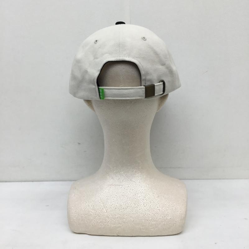 ハフ HUF 帽子 キャップ FORMLESS SCRIPT 6 PANEL ロゴ、文字 白 / ホワイト / X 黒 / ブラック /  メンズ USED 古着 中古 10130866