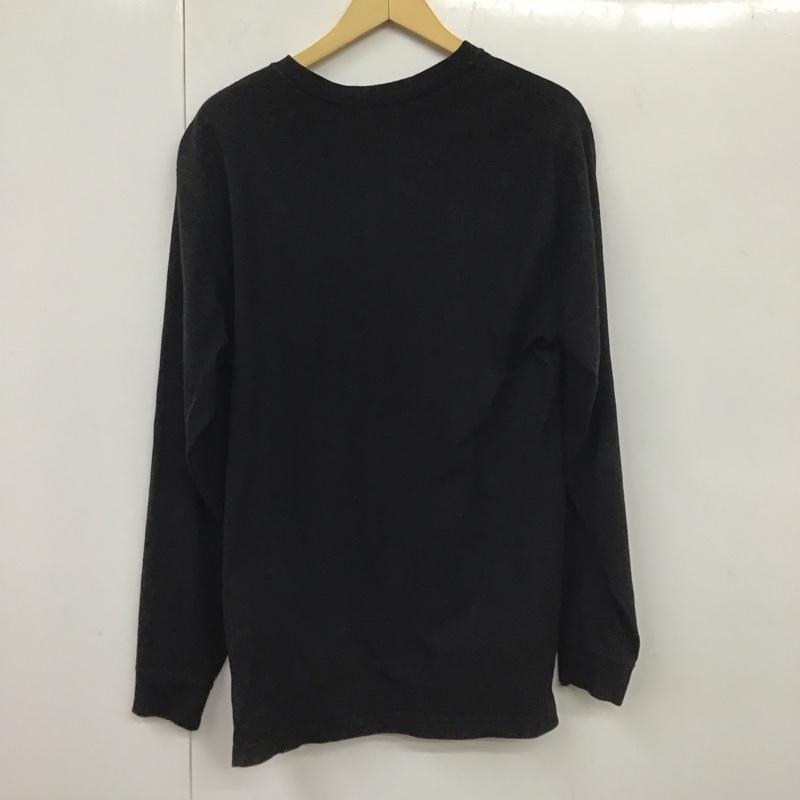 カーハート Carhartt カットソー 長袖 長袖カットソー 無地カットソー クルーネック M ロゴ、文字 黒 / ブラック /  メンズ USED 古着 中古 10131430