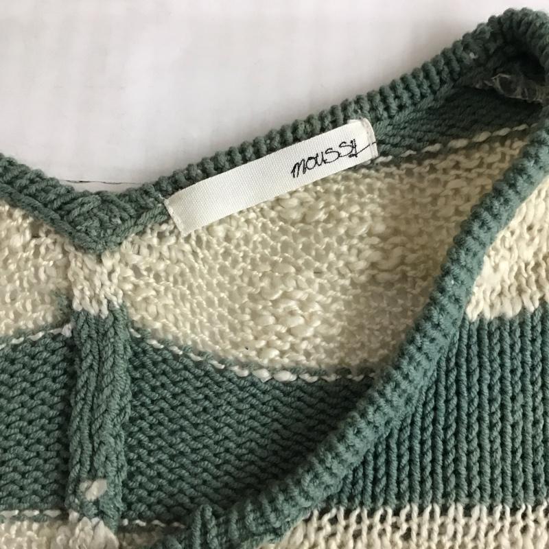 マウジー MOUSSY ニット、セーター 長袖 FREE ボーダー柄 マルチカラー / マルチカラー /  レディース USED 古着 中古 10121325
