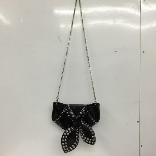ザラ ZARA ショルダーバッグ ショルダーバッグ 6334 410 800 リボン チェーンショルダー 無地 黒 / ブラック /  レディース USED 古着 中古 10149480
