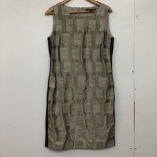 ブルックスブラザーズ BROOKS BROTHERS ワンピース ひざ丈スカート ノースリーブ 膝下丈 4  ベージュ / ベージュ /  レディース USED 古着 中古 10139120