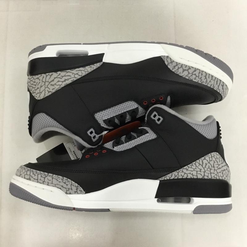 ナイキ NIKE スニーカー スニーカー DN3707 010 AIR JORDAN 3 RETRO 28.5cm 箱有 28.5cm ロゴ、文字 黒 / ブラック / X 灰 / グレー /  メンズ USED 古着 中古 10131580