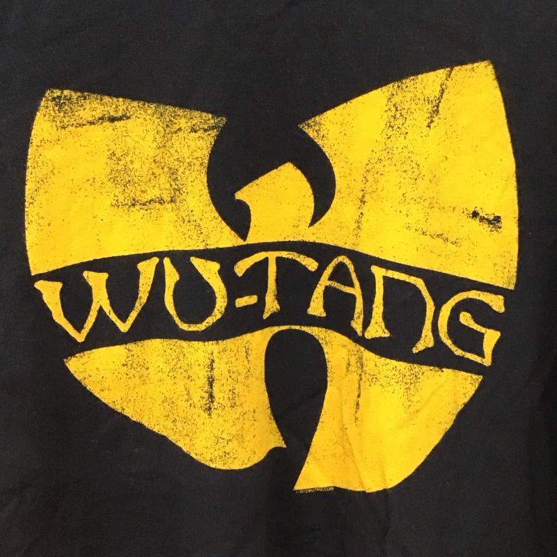 ギルダン GILDAN Tシャツ 半袖 WU-TANG バンドTシャツ ヒップホップ ロゴ、文字 黒 / ブラック / X 黄 / イエロー /  メンズ USED 古着 中古 10123355