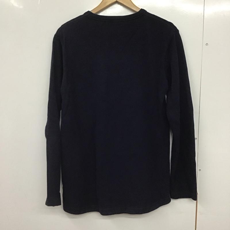 ラコステ LACOSTE カットソー 長袖 長袖カットソー クルーネックカットソー 3 ロゴ、文字 紺 / ネイビー /  メンズ USED 古着 中古 10146641