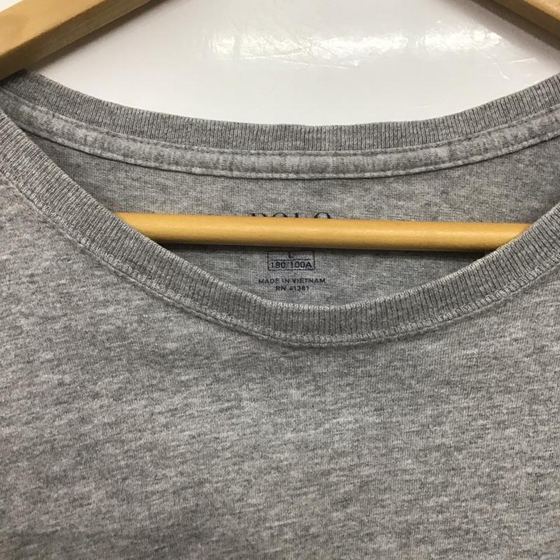ポロラルフローレン POLO RALPH LAUREN Tシャツ 半袖 L ロゴ、文字 X プリント 灰 / グレー /  メンズ USED 古着 中古 10144903