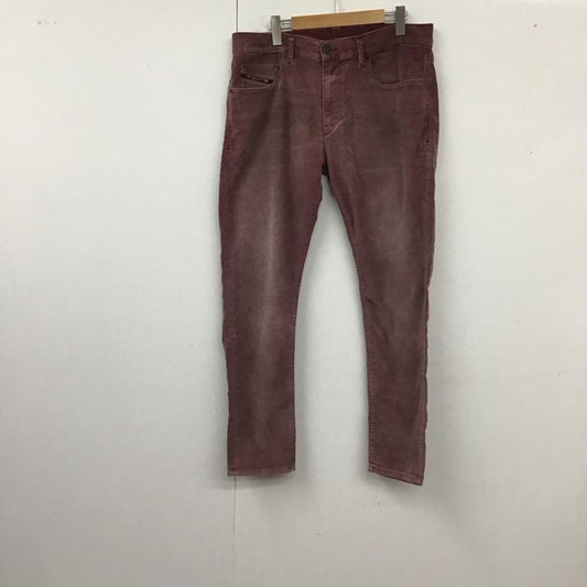 ディーゼル DIESEL パンツ デニム、ジーンズ コーデユロイパンツ スリムパンツ カジュアルパンツ 34 無地 えんじ / ワインレッド /  メンズ USED 古着 中古 10120348