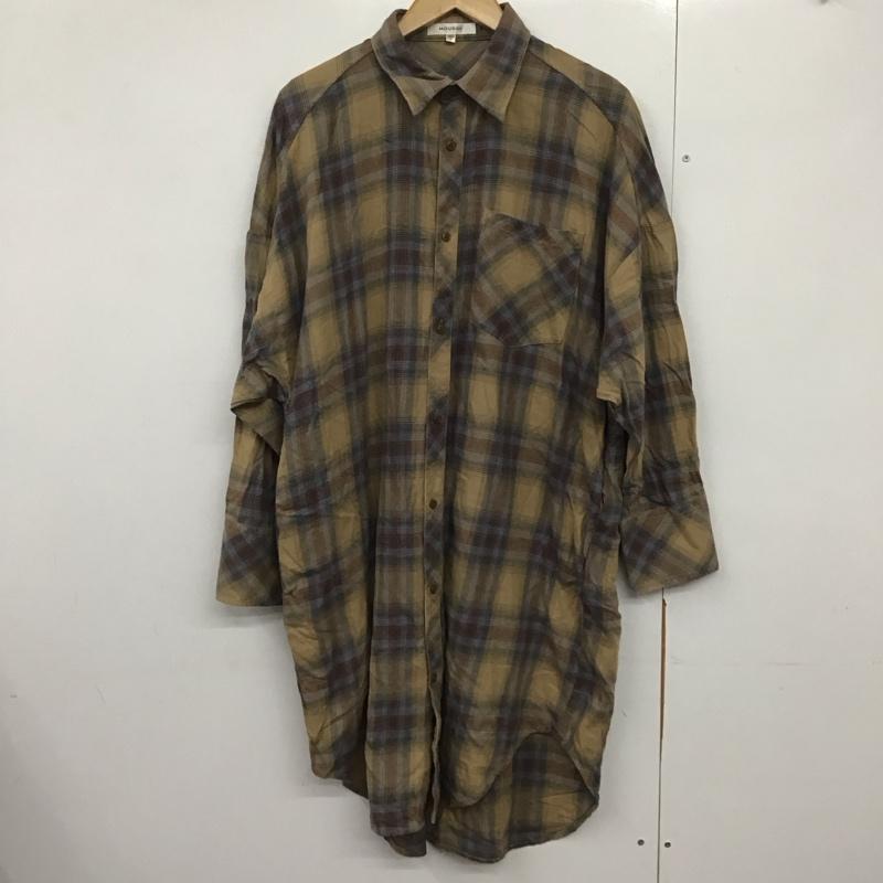 マウジー MOUSSY シャツ、ブラウス 長袖 010dab30-6020 CHECK LONG GOWN SHIRT FREE チェック マルチカラー / マルチカラー /  レディース USED 古着 中古 10142998
