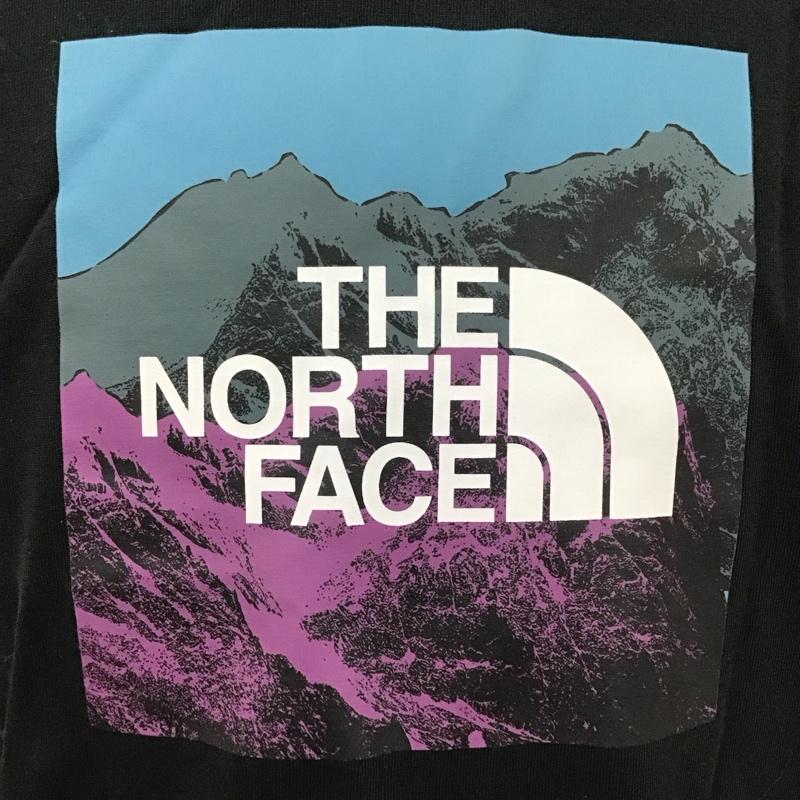 ザノースフェイス THE NORTH FACE カットソー 長袖 nt82137 ロングスリーブデジタルロゴティー 長袖カットソー プリントTシャツ M ロゴ、文字 黒 / ブラック /  メンズ USED 古着 中古 10112088