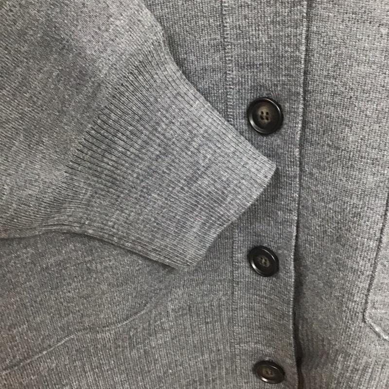 ミラオーウェン Mila Owen カーディガン 長袖 長袖ニットカーディガン 前ボタン ノーカラー ONE SIZE 無地 灰 / グレー /  レディース USED 古着 中古 10147643