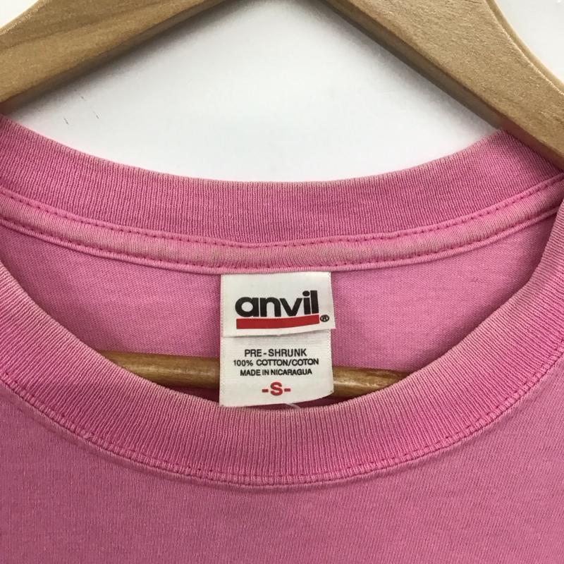 古着 USED Tシャツ 半袖 半袖カットソー プリントTシャツ クルーネックカットソー S プリント 桃 / ピンク /  メンズ USED 古着 中古 10148241