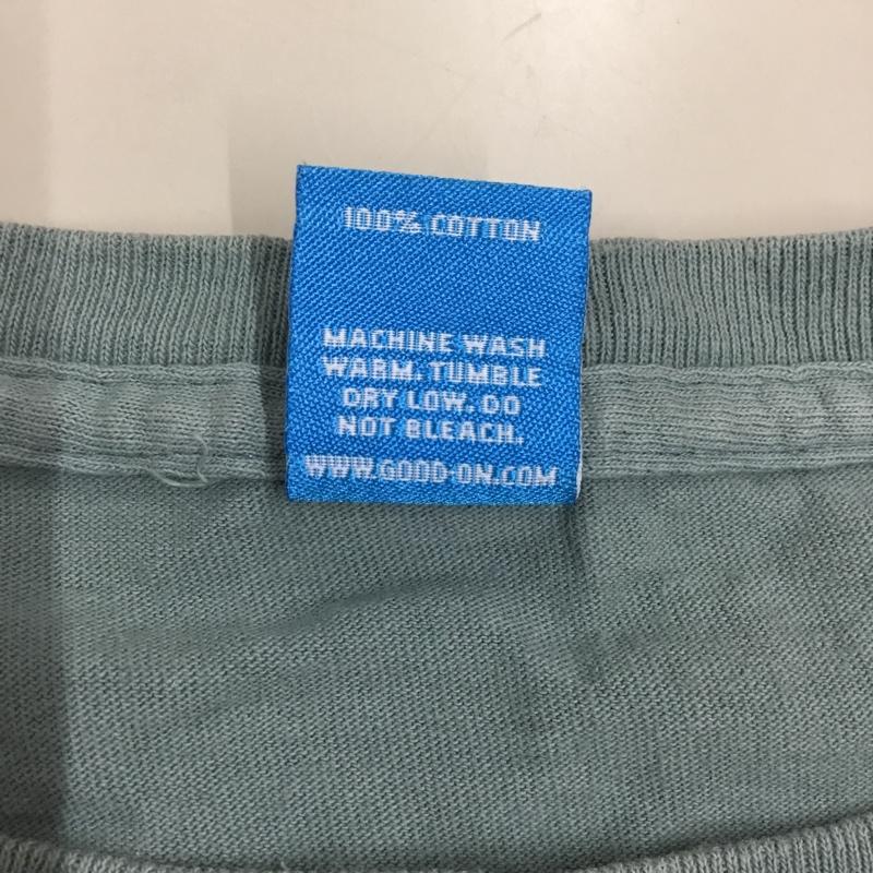 グッドオン Good On Tシャツ 半袖 半袖カットソー プリントTシャツ クルーネックカットソー L プリント 緑 / グリーン /  メンズ USED 古着 中古 10116109