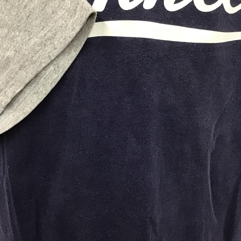 ナイキ NIKE Tシャツ 半袖 半袖カットソー プリントTシャツ クルーネックカットソー スポーツウェア M ロゴ、文字 灰 / グレー / X 紺 / ネイビー /  メンズ USED 古着 中古 10111143